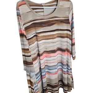 Striped Multicolor Women's Tunic